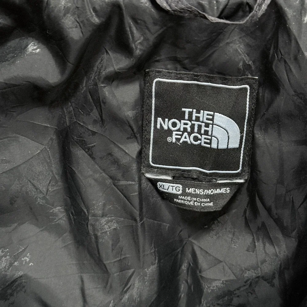 The North Face Puffer Jacket Black Mens XL Down Insulated Zip Front‎